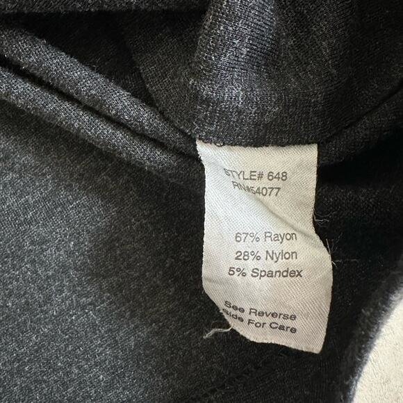 CAbi #648 Ponte Casablanca Knit Trench Coat Double Breasted Charcoal Gray Size S - Picture 13 of 13